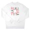 White Fa-La-La Adult Crew Neck Sweatshirt by Celebrate It™
